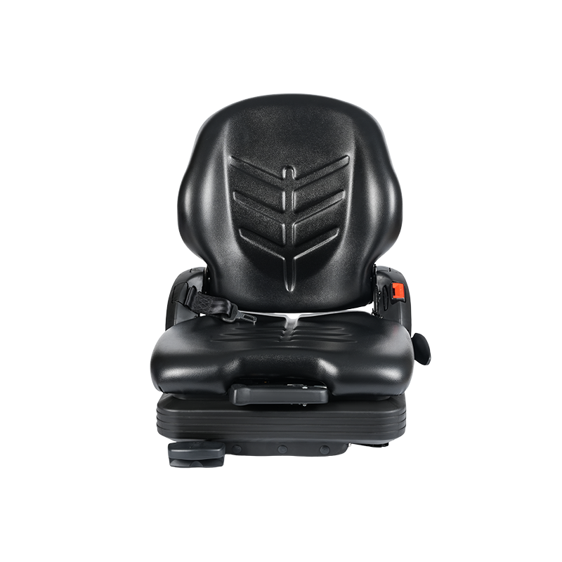 Suíochán Fionraí Meicniúla Athsholáthair Vinyl BF16 Íseal le haghaidh Trealamh Ardaithe Láimhseála Ábhar - Dubh le EN13490 IT1+IT2