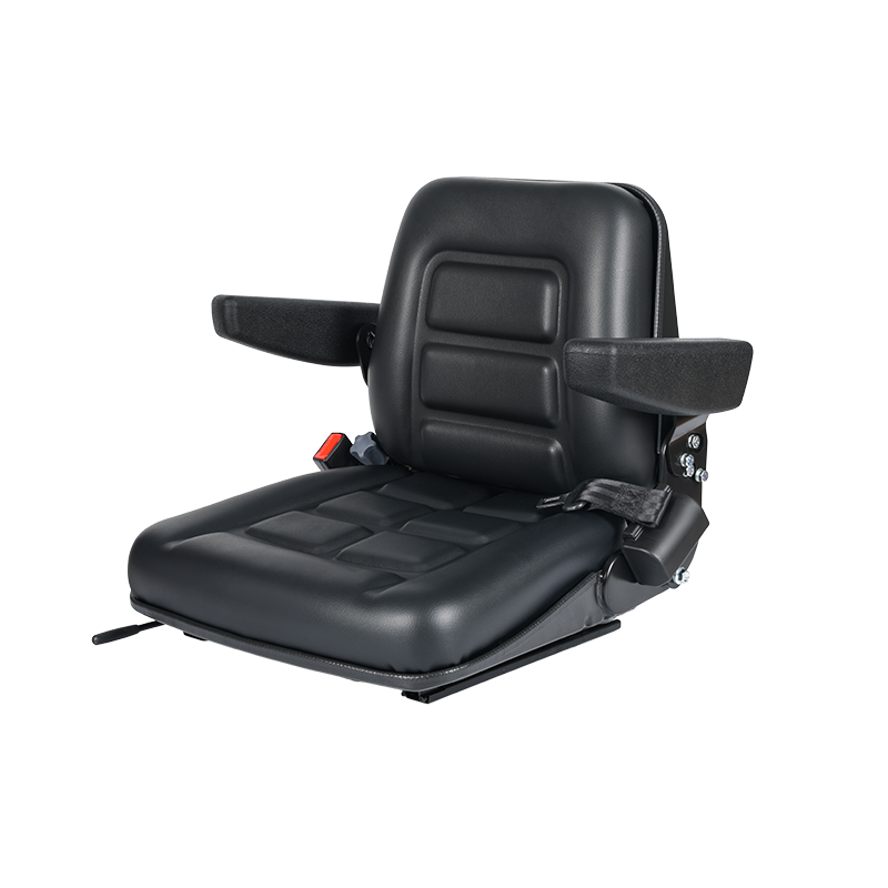 Suíochán Forklift Ardaithe Fionraí Meicniúla Inchoigeartaithe Préimh BF1-3AB CE le haghaidh Ardaitheoirí Leictreacha le Coigeartú Meáchan & Armrest