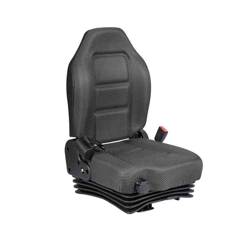 BF6-3 EN13490 Suíochán trucail reach deimhnithe IT1 le crios sábhála in-aistarraingthe & ionsú turraing & lasc OPS le haghaidh forklifts ceallraí litiam Ag luí le Hyster, Jungheinrich