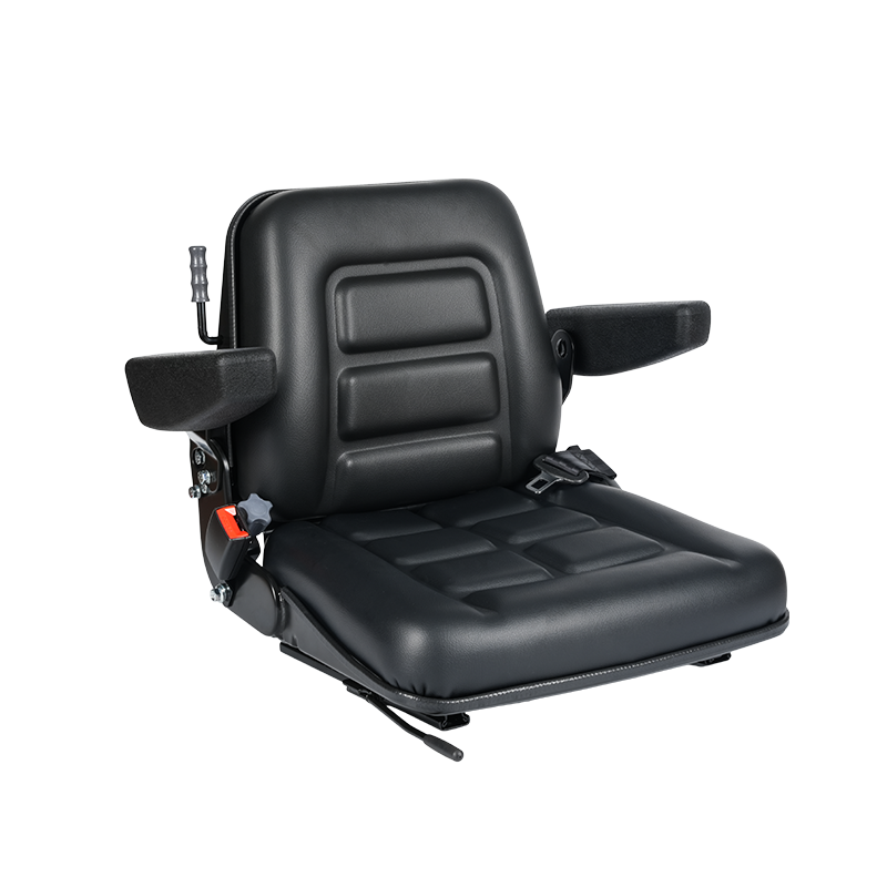 Suíochán Forklift Ardaithe Fionraí Meicniúla Inchoigeartaithe Préimh BF1-3AB CE le haghaidh Ardaitheoirí Leictreacha le Coigeartú Meáchan & Armrest